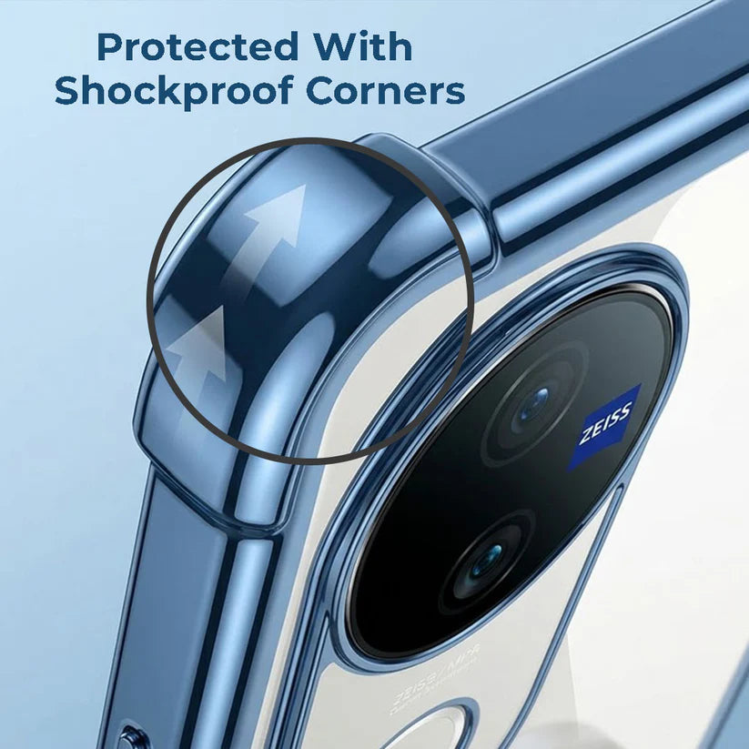 Vivo V50 5G Luxury Four Corner Invincible Bracket Ring Stand Case