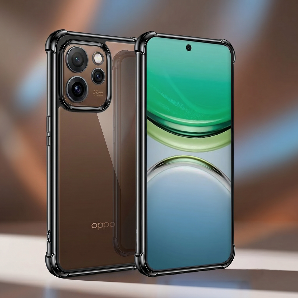 Oppo Reno 15 Pro 5G Anti-Yellow Electroplating Transparent Airbags Case