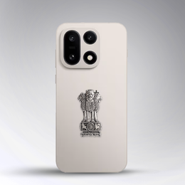 OnePlus 15 5G Compatible Satyamev Jayate 3D Metal Emblem Sticker