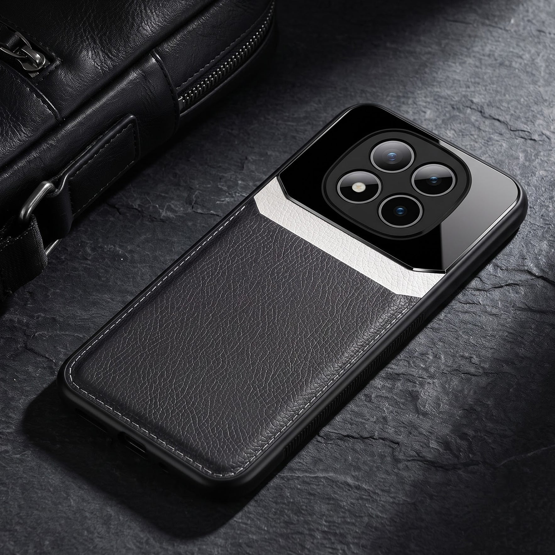 Redmi Note 15 Pro+ 5G Premium Leather Lens Protective Case
