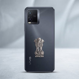 Vivo T1x 5G Compatible Satyamev Jayate 3D Metal Emblem Sticker