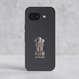 Google Pixel 9a 5G Compatible Satyamev Jayate 3D Metal Emblem Sticker