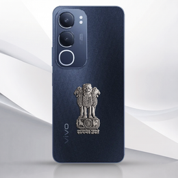 Vivo Y29 5G Compatible Satyamev Jayate 3D Metal Emblem Sticker