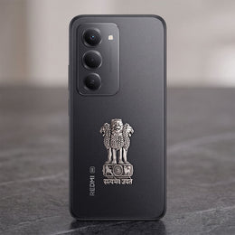 Redmi 15 5G Compatible Satyamev Jayate 3D Metal Emblem Sticker