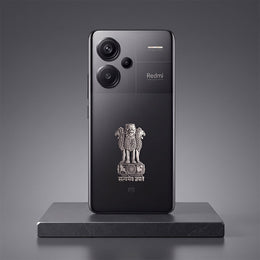 Redmi Note 13 Pro+ 5G Compatible Satyamev Jayate 3D Metal Emblem Sticker