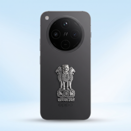 OPPO Find X8 5G Compatible Satyamev Jayate 3D Metal Emblem Sticker