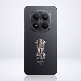 Redmi Note 15 Pro+ 5G Compatible Satyamev Jayate 3D Metal Emblem Sticker