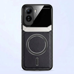 Vivo T5 Pro 5G Premium Magsafe Magnetic Leather Lens Protective Case