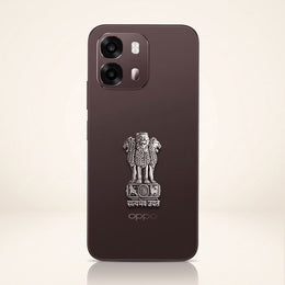 Oppo A6 Pro 5G Compatible Satyamev Jayate 3D Metal Emblem Sticker