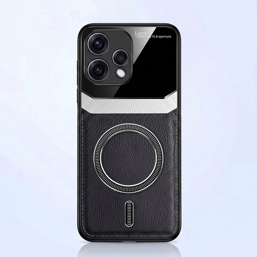 Oppo Reno 15 5G Premium Magsafe Magnetic Leather Lens Protective Case