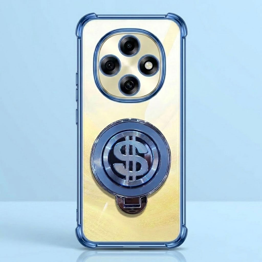 Oppo F31 Pro 5G Four Corner Airbags 100% Original Astro Money Magnet Rotating Dollar Case