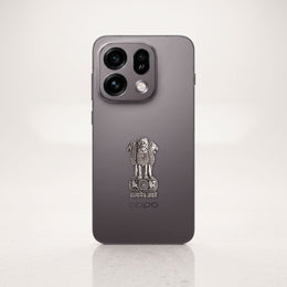 Oppo Find X9s 5G Compatible Satyamev Jayate 3D Metal Emblem Sticker