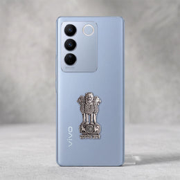 Vivo V27 Pro 5G Compatible Satyamev Jayate 3D Metal Emblem Sticker