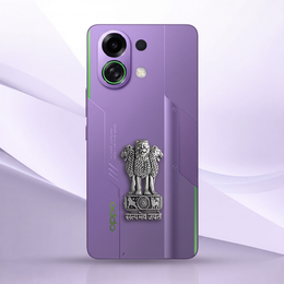 Oppo K13 Turbo 5G Compatible Satyamev Jayate 3D Metal Emblem Sticker