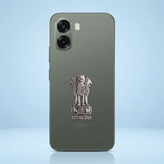 Oppo A6x 5G Compatible Satyamev Jayate 3D Metal Emblem Sticker