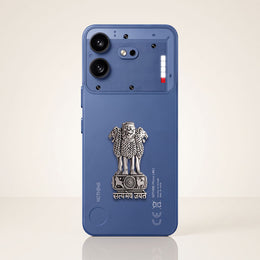 Nothing Phone 4b 5G Compatible Satyamev Jayate 3D Metal Emblem Sticker