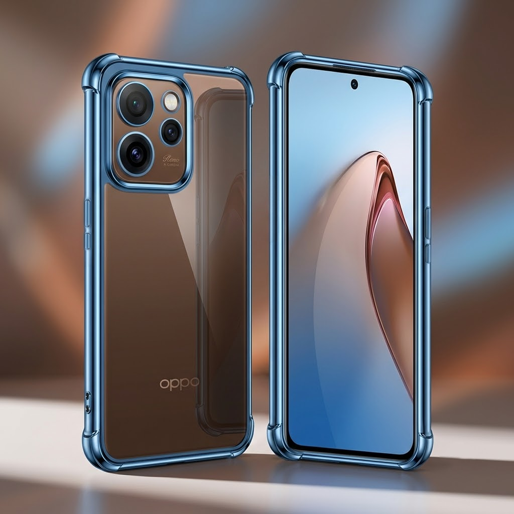 Oppo Reno 15 Pro 5G Anti-Yellow Electroplating Transparent Airbags Case
