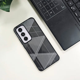 Oppo Reno12 5G Triangle Pattern Matte Back Shockproof Case