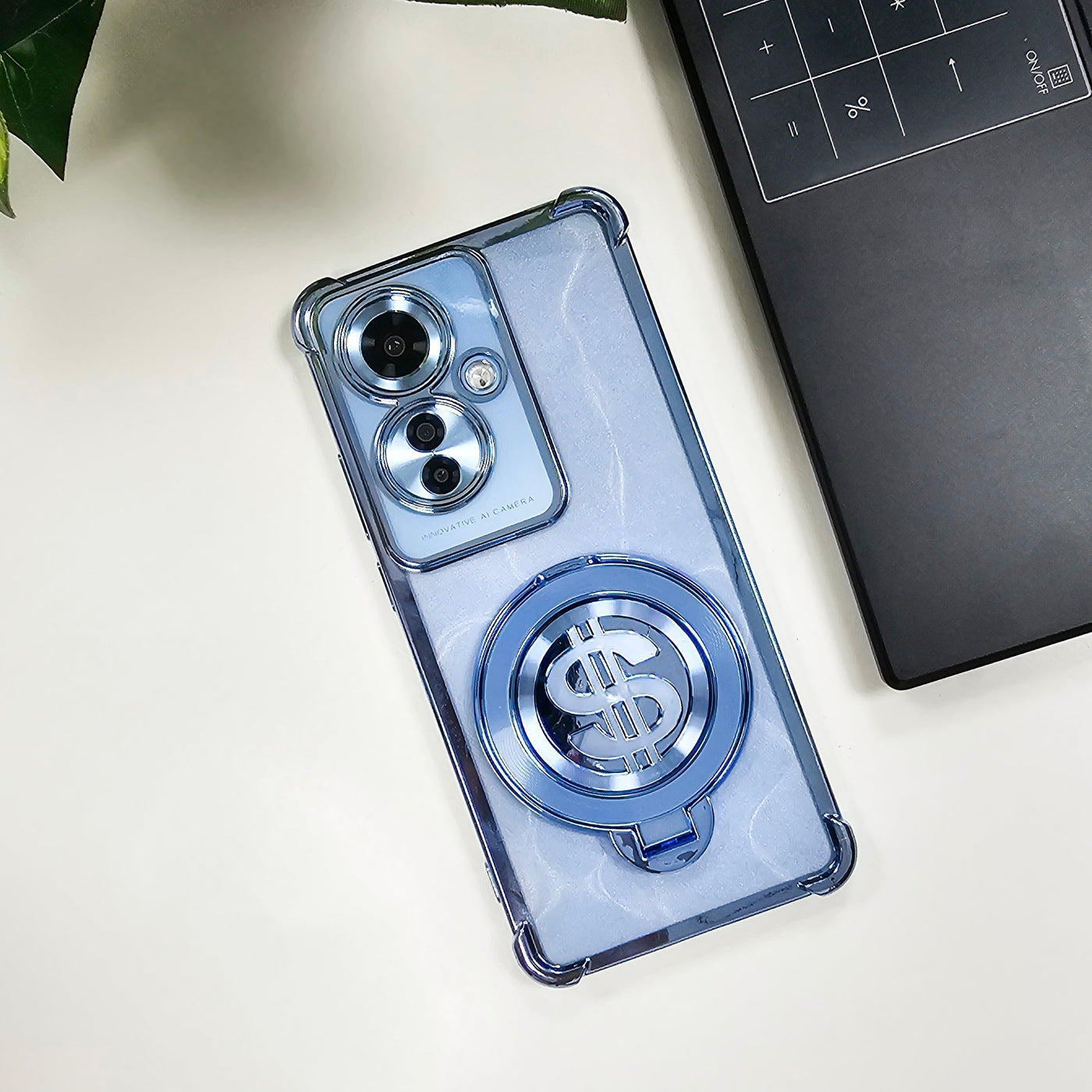 Oppo F25 Pro 5G Four Corner Airbags 100% Original Astro Money Magnet Rotating Dollar Case