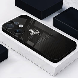 Vivo V60 5G Premium Acrylic Shockproof Glass Back Case (Ferrari Carbon Fiber)