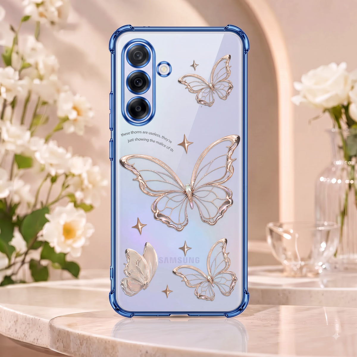 Samsung A36 5G Transparent Butterfly Anti-Yellow Airbag Cover