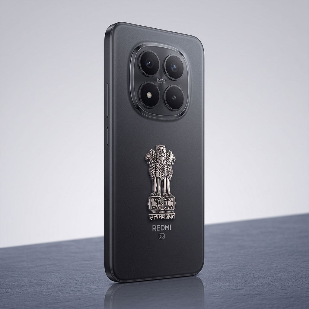 Redmi Note 15 Pro+ 5G Compatible Satyamev Jayate 3D Metal Emblem Sticker