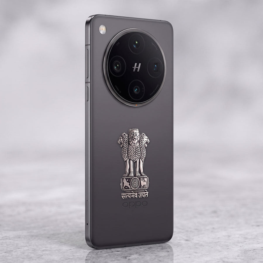 OPPO Find X8 Pro 5G Compatible Satyamev Jayate 3D Metal Emblem Sticker