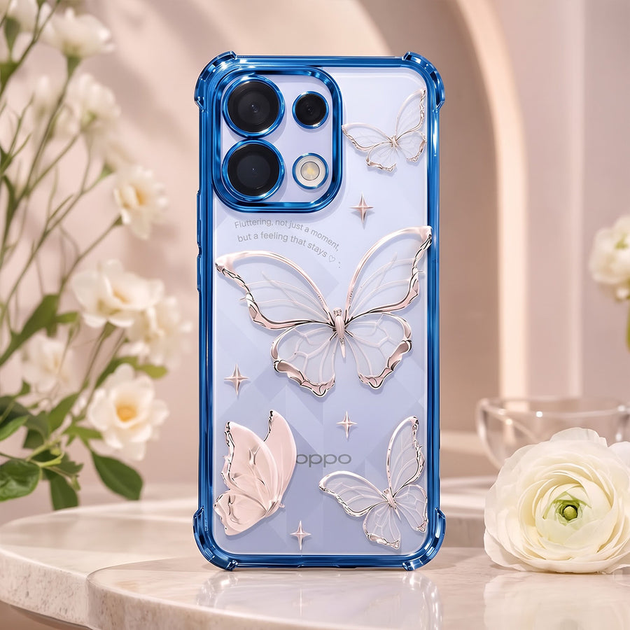 Oppo K13 5G Transparent Butterfly Anti-Yellow Airbag Cover