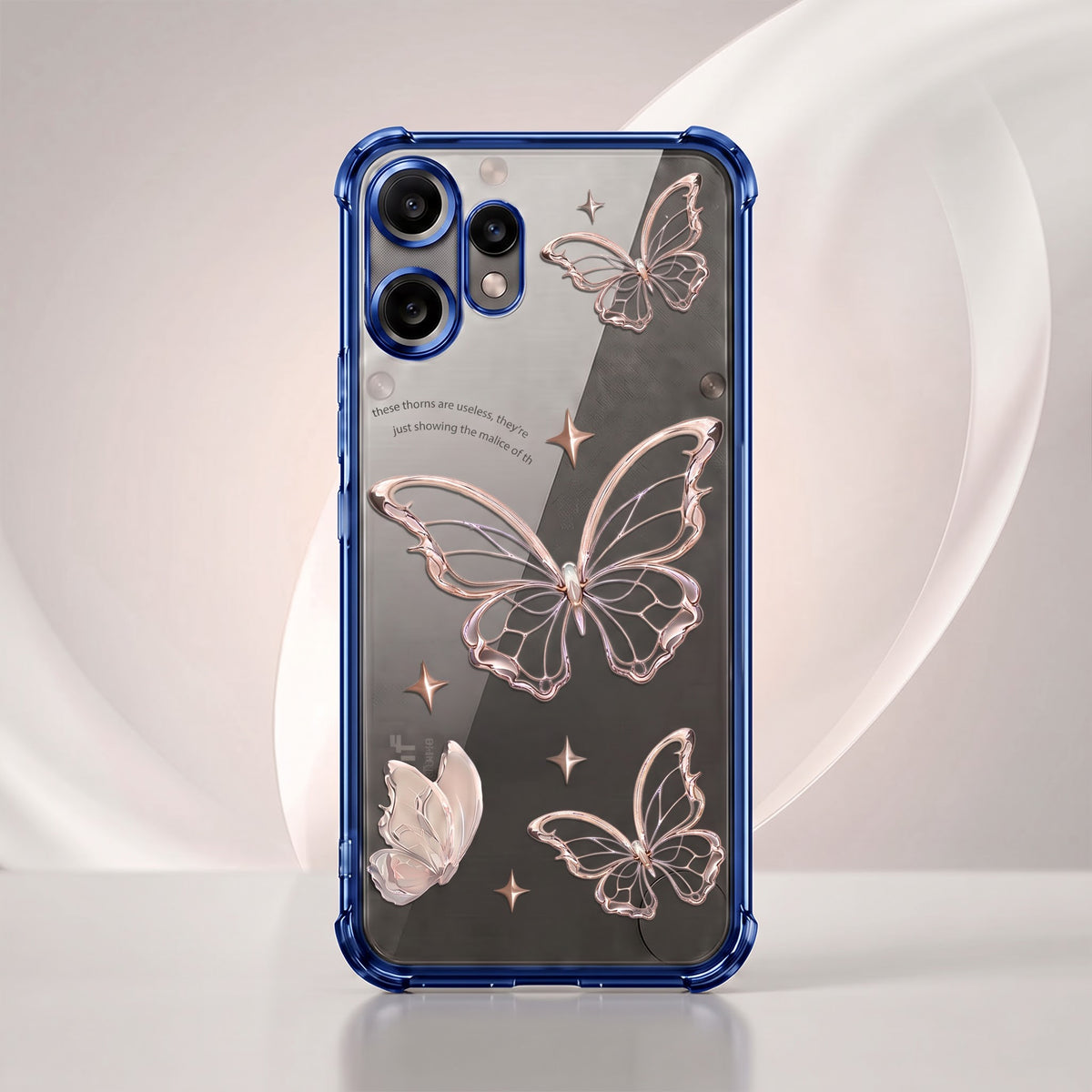 Nothing Phone 2 Pro 5G Transparent Butterfly Anti-Yellow Airbag Cover
