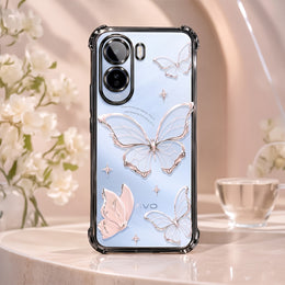 Vivo T5 Pro 5G Transparent Butterfly Anti-Yellow Airbag Cover