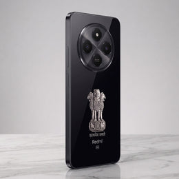 Redmi 14c 5G Compatible Satyamev Jayate 3D Metal Emblem Sticker