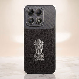 Motorola Edge 70 Pro 5g Satyamev Jayate Carbon Fiber Leather Hybrid Phone Case