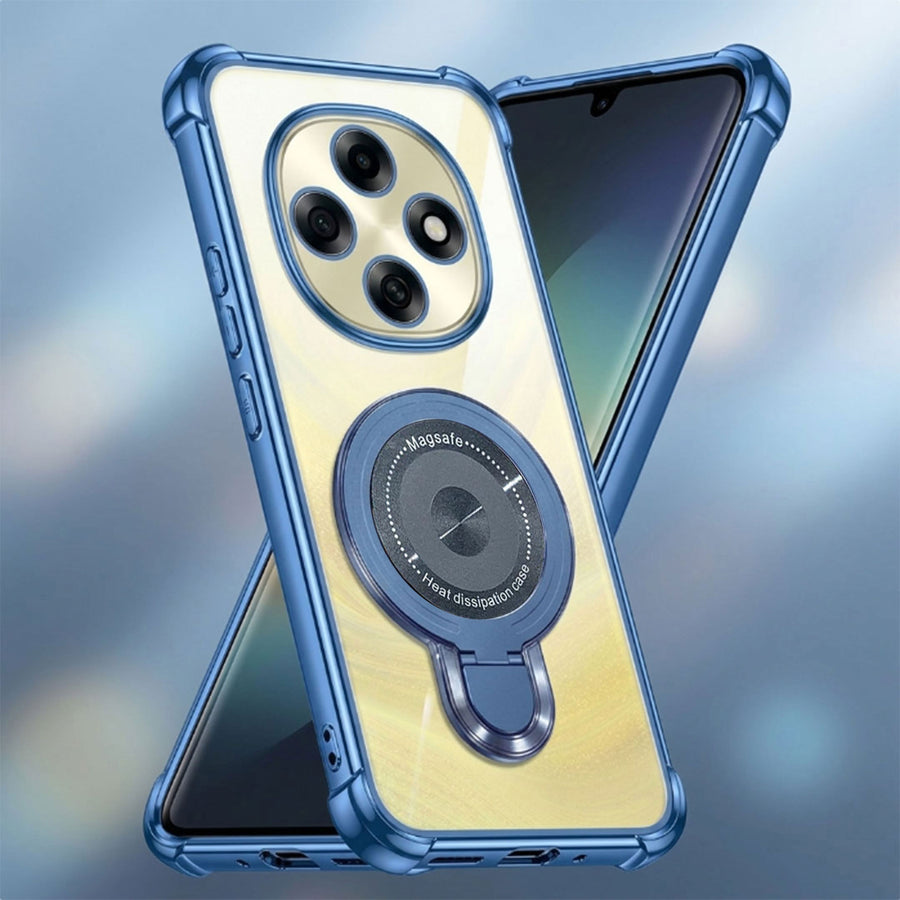 Oppo F31 Pro 5G Luxury Four Corner Invincible Bracket Ring Stand Case
