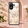 Vivo X200 FE 5G Transparent Butterfly Anti-Yellow Airbag Cover