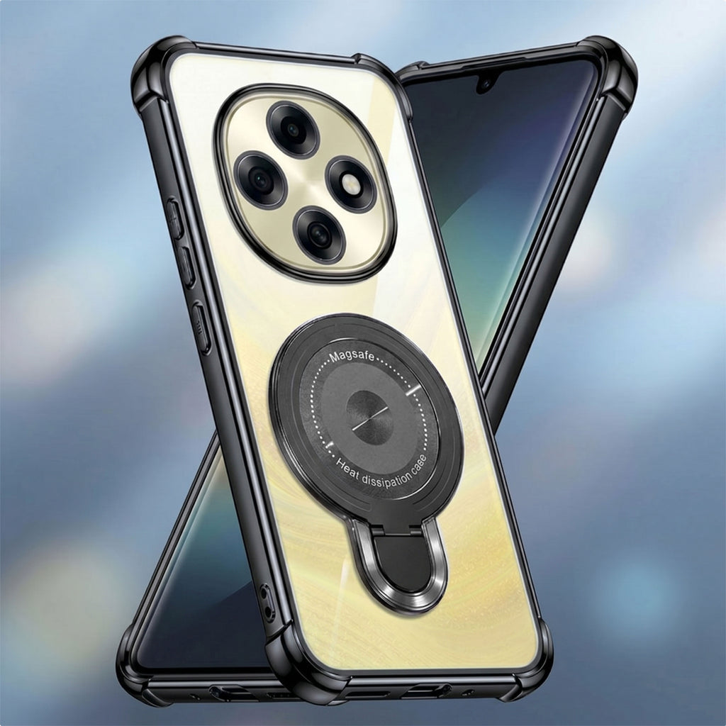 Oppo F31 Pro 5G Luxury Four Corner Invincible Bracket Ring Stand Case