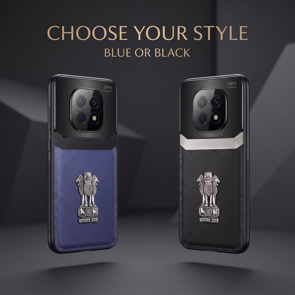 Oppo F29 Pro 5G Satyamev Jayate 3D Metal Leather Back Case