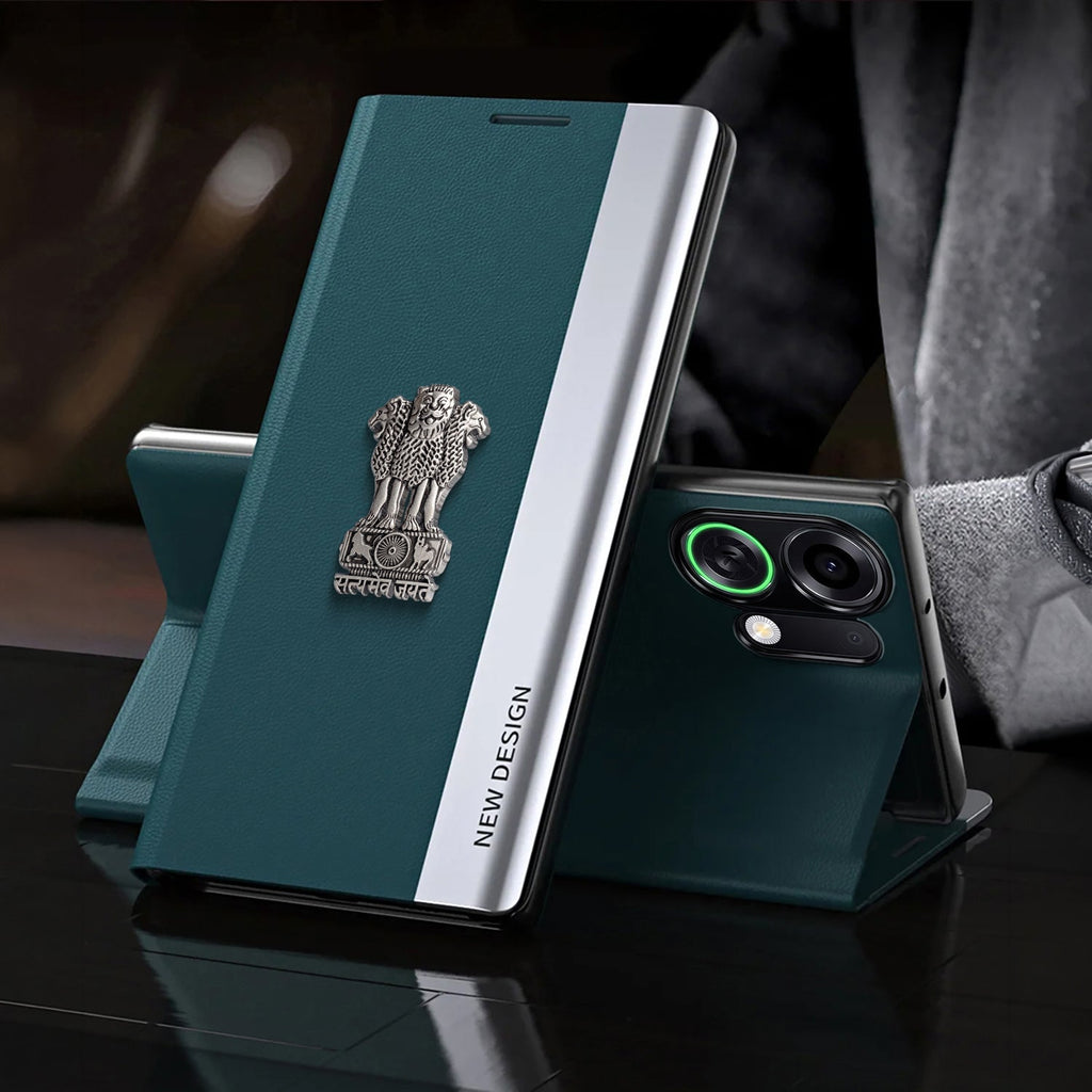Oppo K13 Turbo 5G Satyamev Jayate Flip Leather Case