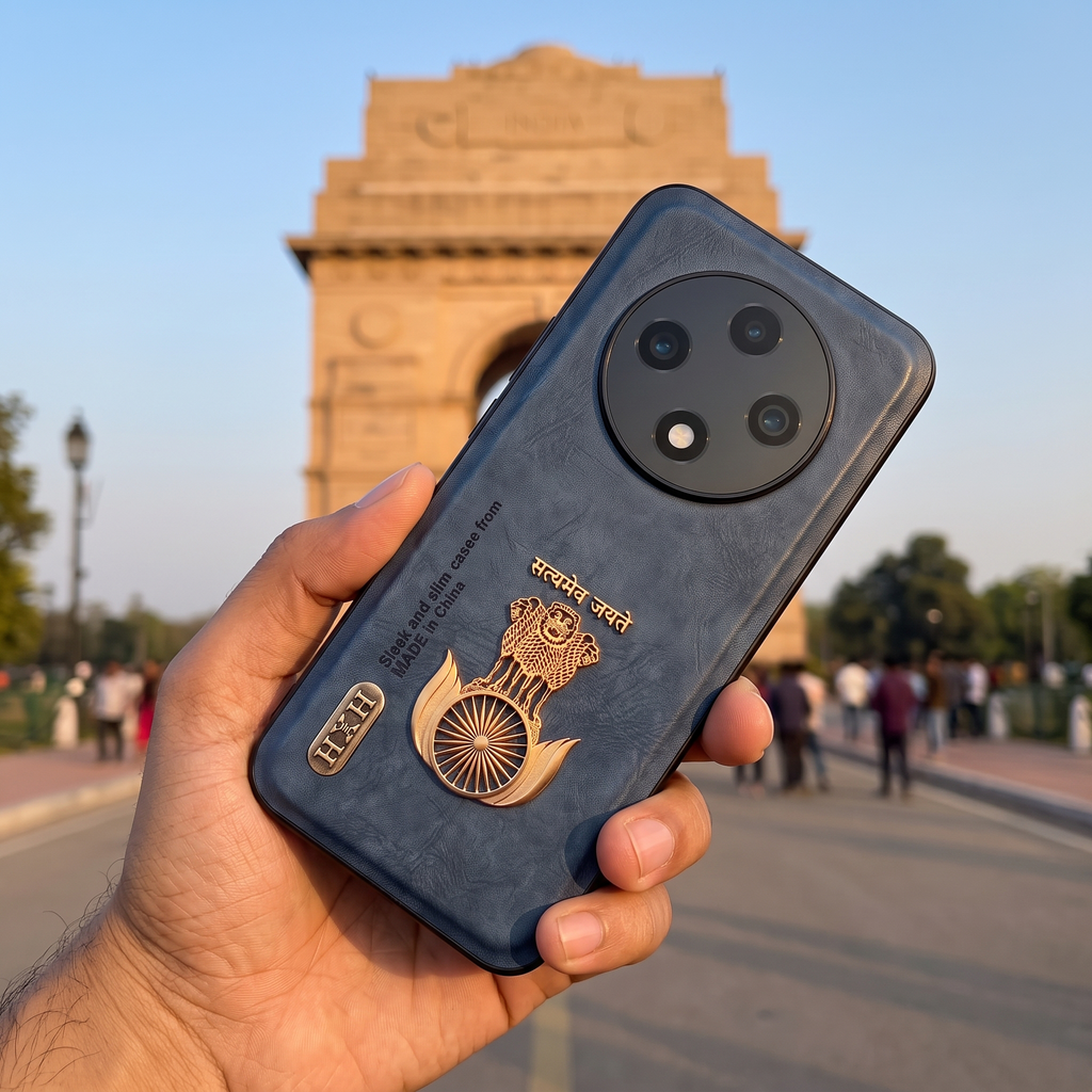 Oppo F27 Pro+ 5G Skin Feel 3D Satyamev Jayate PU Leather Case