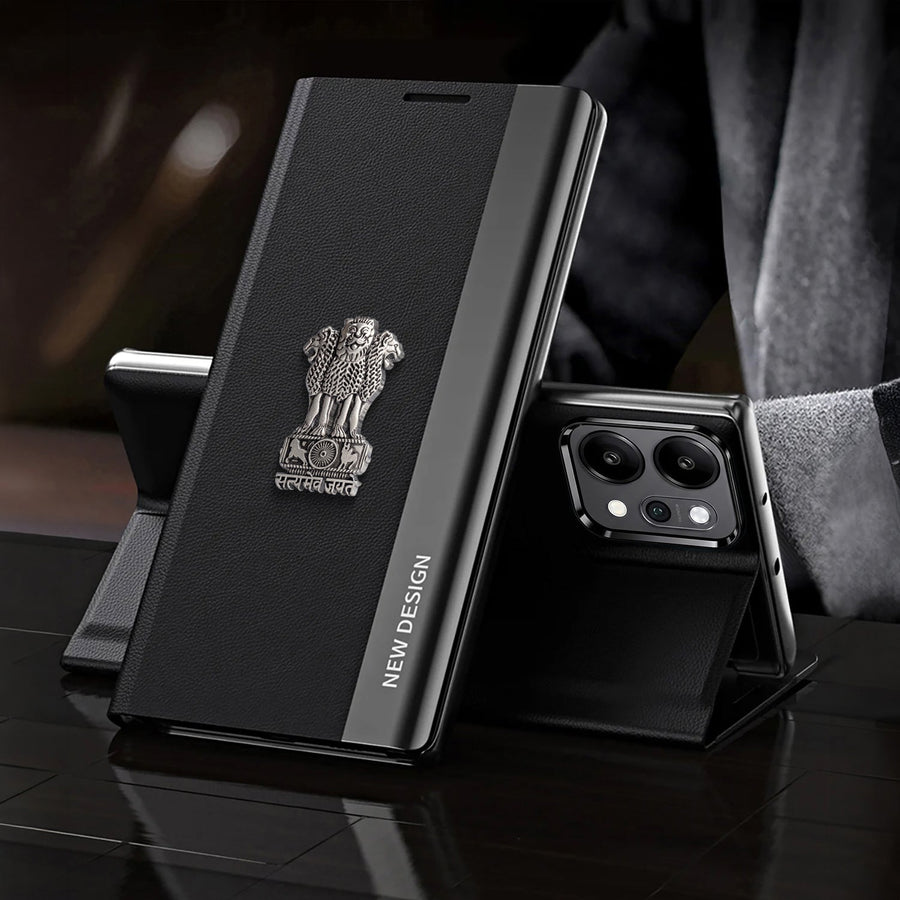 Oppo Reno 14 Pro 5G Satyamev Jayate Flip Leather Case