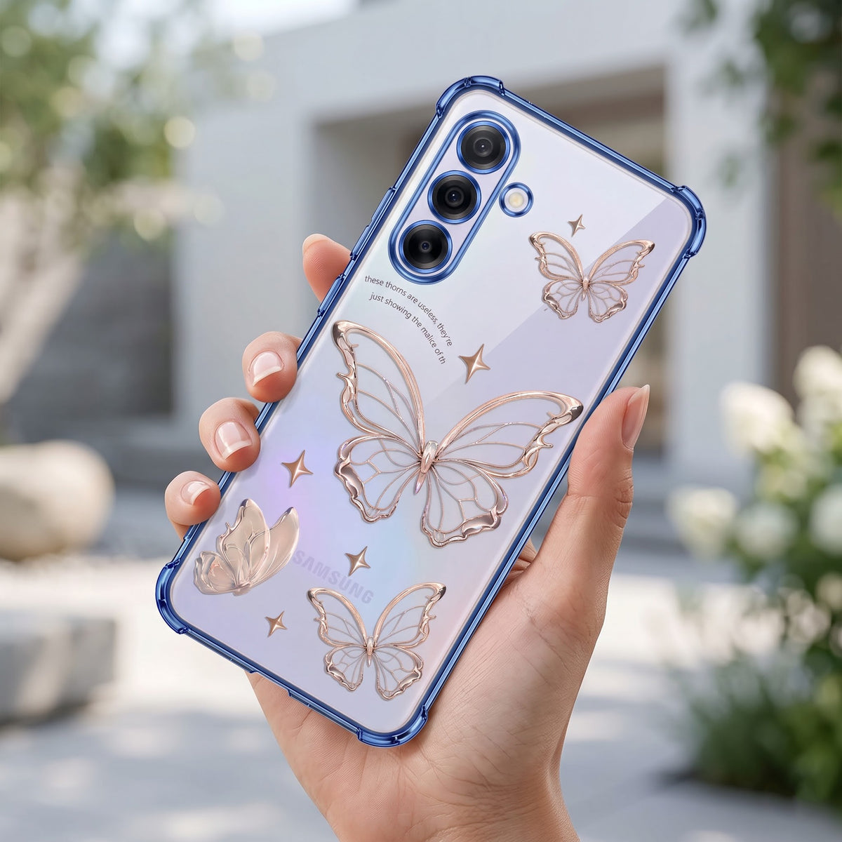 Samsung A36 5G Transparent Butterfly Anti-Yellow Airbag Cover