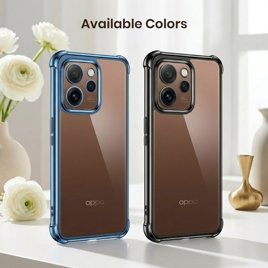 Oppo Reno 15 Pro 5G Anti-Yellow Electroplating Transparent Airbags Case