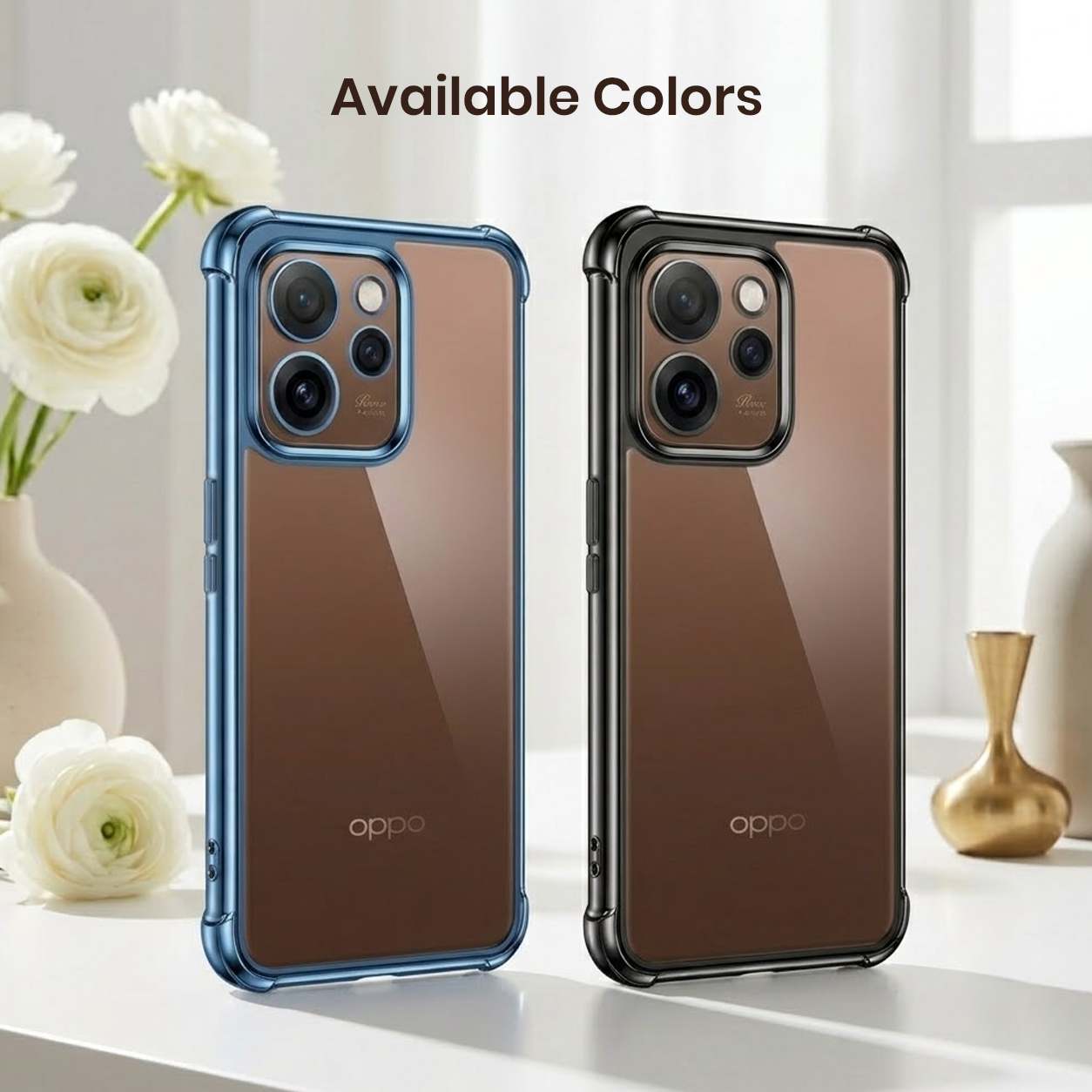 Oppo Reno 15 Pro 5G Anti-Yellow Electroplating Transparent Airbags Case