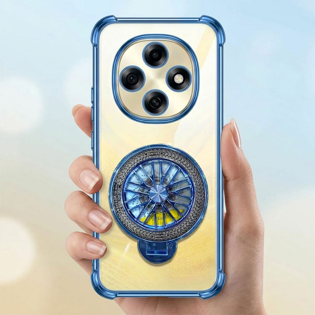 Oppo F31 Pro 5G Premium Stress Buster Wheel Rotating Shockproof Airbags Case