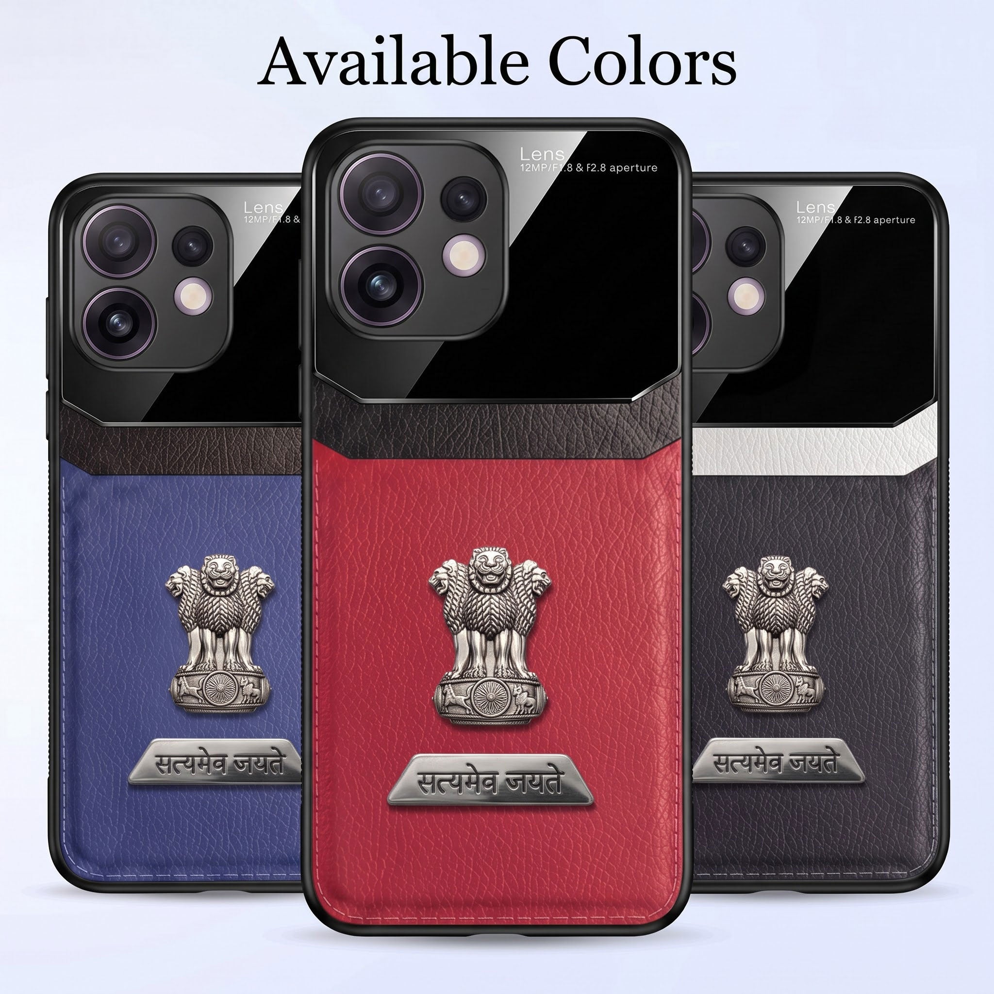 Oppo Reno 16 5G Satyamev Jayate 2-in-1 Emblem Leather Lens Protective Back Case