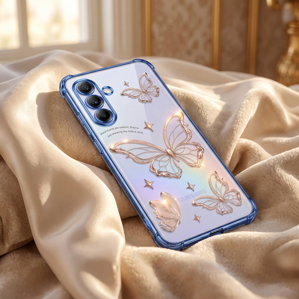 Samsung A36 5G Transparent Butterfly Anti-Yellow Airbag Cover