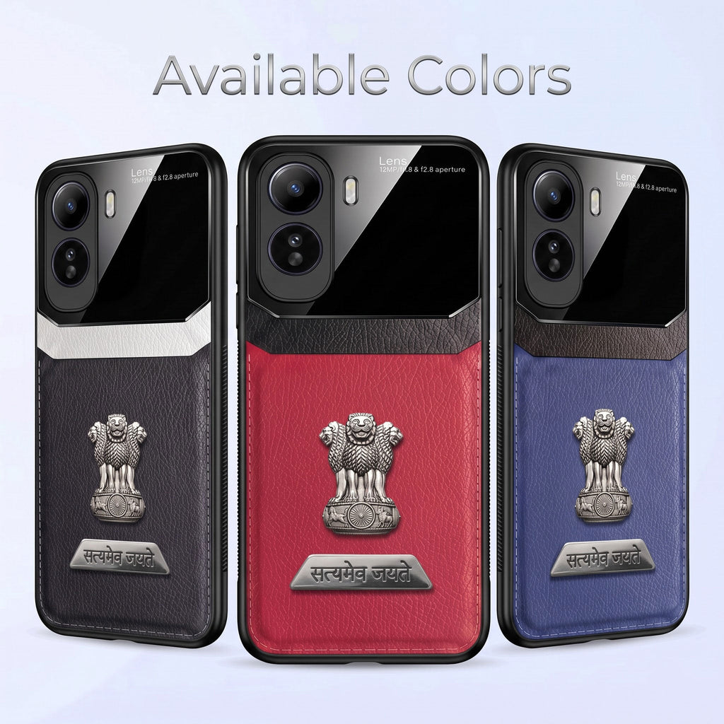 Vivo T5 Pro 5G Satyamev Jayate 2-in-1 Emblem Leather Lens Protective Back Case