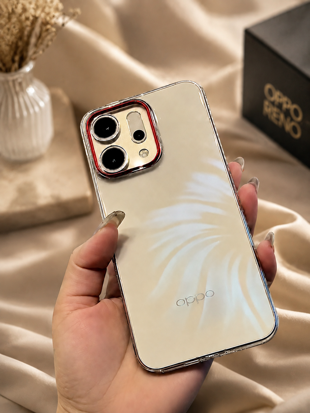 Oppo Reno 14 5G Electroplated Frosted Full Lens Cover