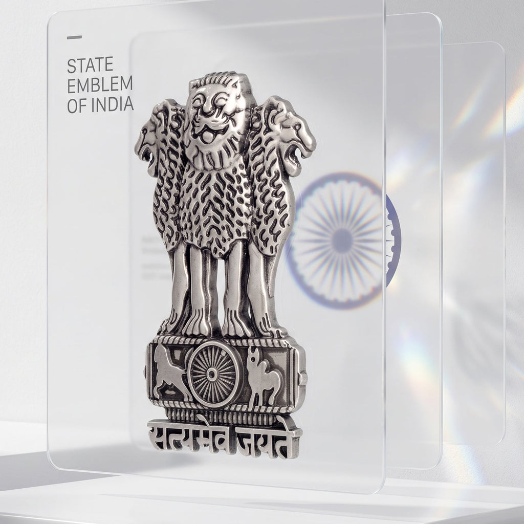 Tecno Camon 50 5G Compatible Satyamev Jayate 3D Metal Emblem Sticker