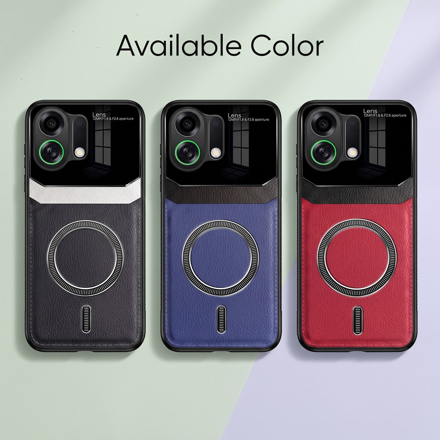 Oppo K13 Turbo 5G Premium Magsafe Magnetic Leather Lens Protective Case