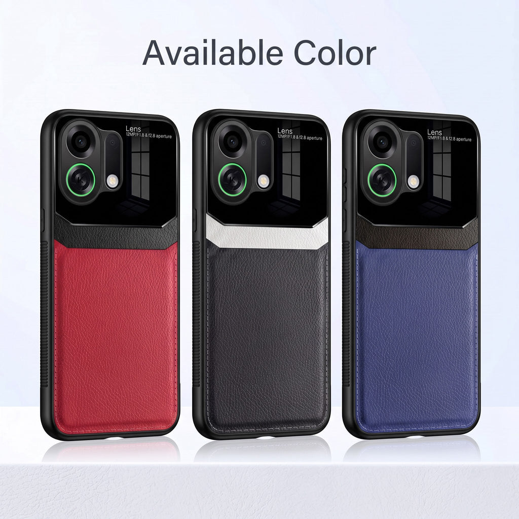 Oppo k13 Turbo 5G Premium Leather Lens Protective Case